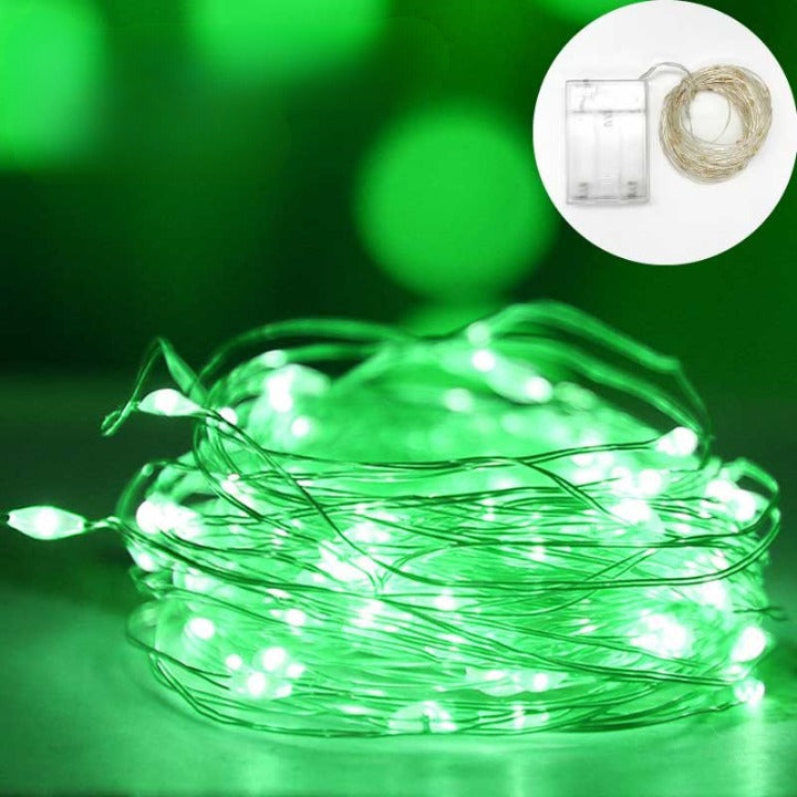 Guirlande-Lumineuse-Interieur-Pile-vert.jpg - Lampe de chevet de bureau