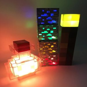 Lampe de chevet Minecraft