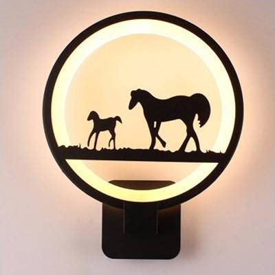 applique-murale-cheval.jpg - Lampe de chevet de bureau