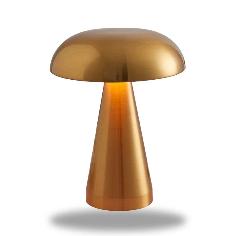 lampe-champignon-or.jpg - Lampe de chevet de bureau
