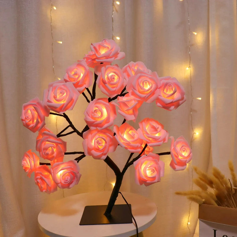 lampe-chevet-arbre-roses_3.jpg - Lampe de chevet de bureau