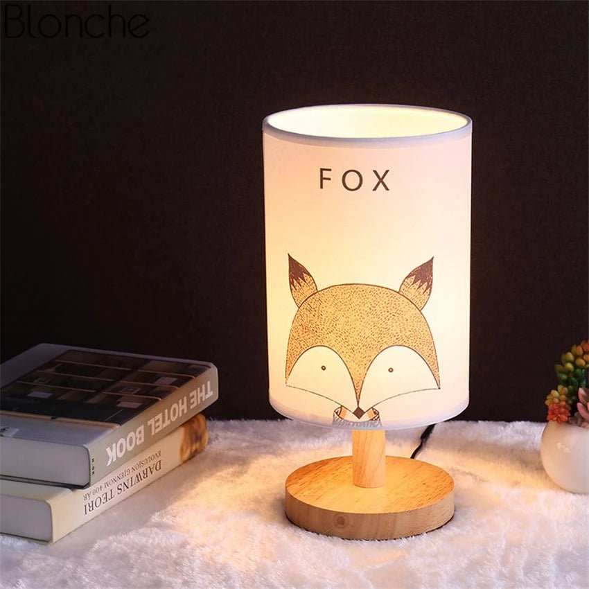 lampe-de-chevet-bois-abat-jour-animaux-renard-156-304296.jpg - Lampe de chevet de bureau