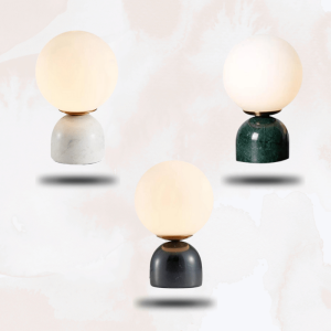 Lampe de chevet pied en marbre
