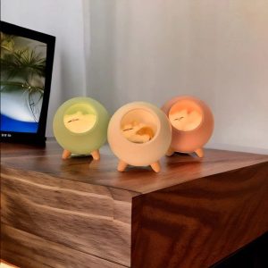 Lampe de chevet Fille - Chat Dormant