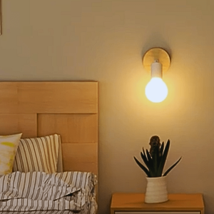 Lampe de chevet murale avec prise