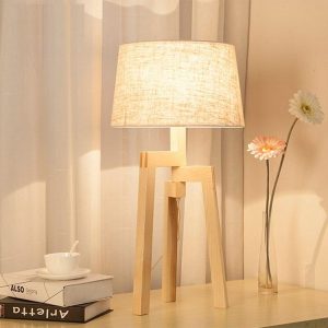 Lampe de Chevet Bois