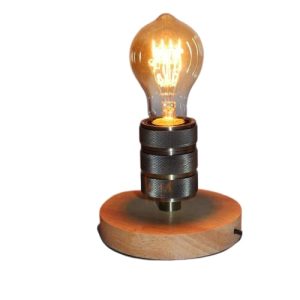 Lampe Industrielle à Poser Bois