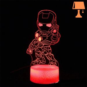 Lampe LED 3d Iron Man
