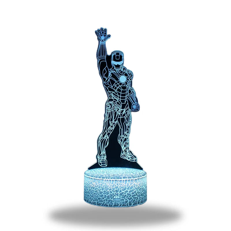 lampe-led-3d-iron-man.jpg - Lampe de chevet de bureau