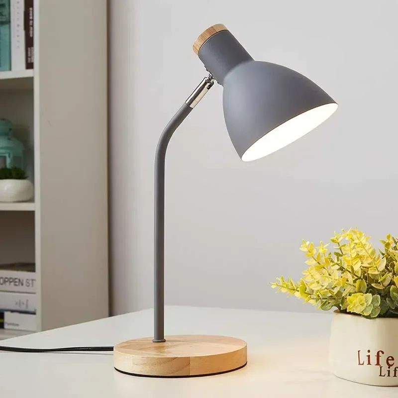 lampe-poser-bois-metal-colore-bureau_1.jpg - Lampe de chevet de bureau