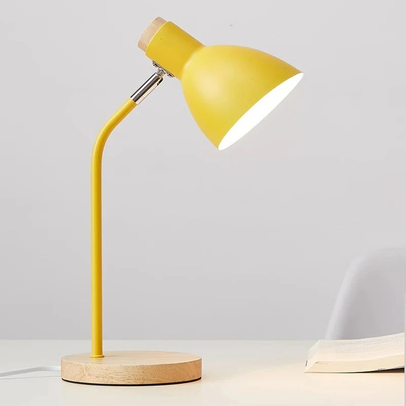 lampe-poser-bois-metal-colore-bureau_5.jpg - Lampe de chevet de bureau