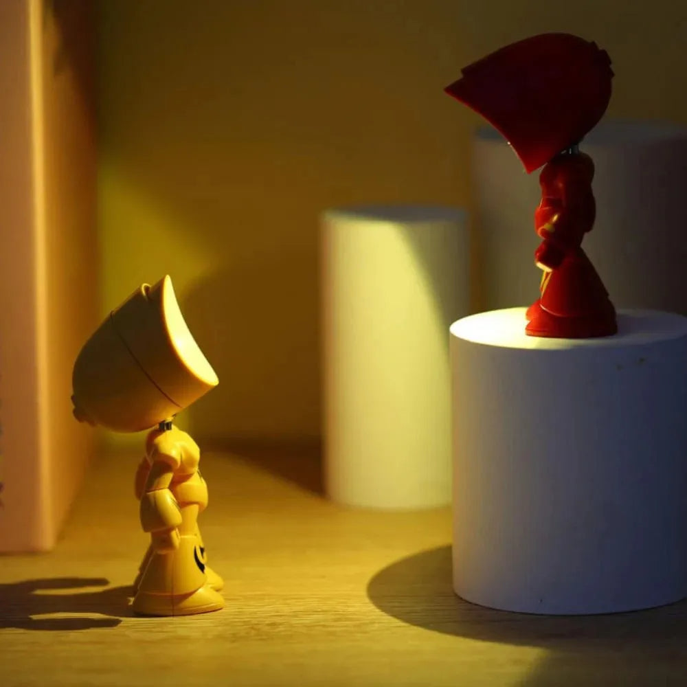 lampe-poser-enfant-forme-mini-robot2.jpg - Lampe de chevet de bureau
