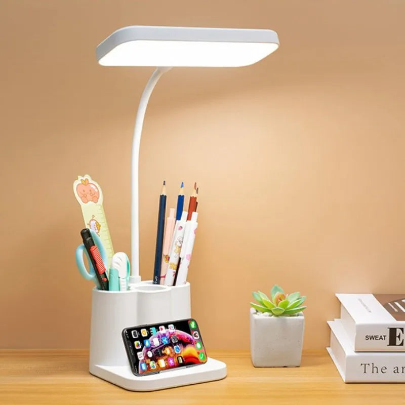 lampe-poser-enfant-led-bureau-porte-stylo-02.jpg - Lampe de chevet de bureau