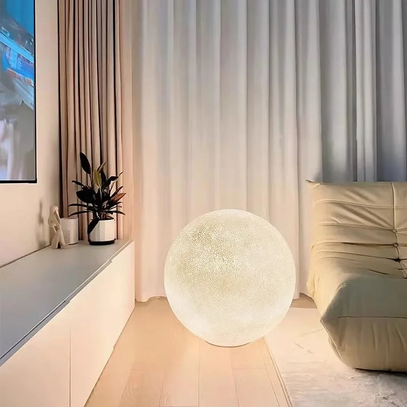 lampe-poser-sol-led-forme-lune-01.jpg - Lampe de chevet de bureau