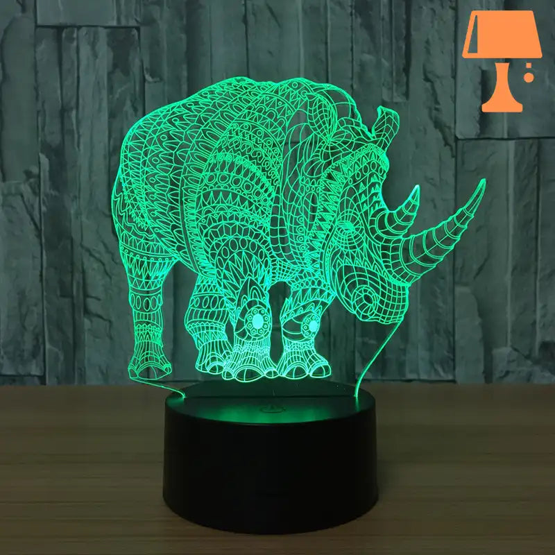 lampe-rhinoceros.jpg - Lampe de chevet de bureau