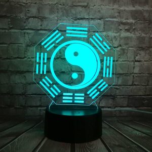 Lampe 3D util Yin Yang