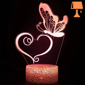Lampe de Chevet Fille Papillon