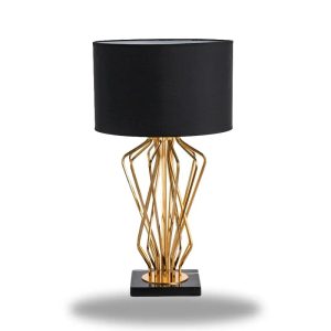 Lampe de Chevet Noir et Or