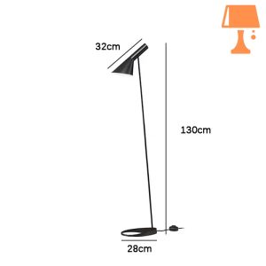 Lampe de Chevet Noir Métal