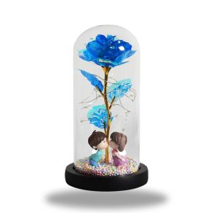 Lampe de Chevet Fleur Bleue