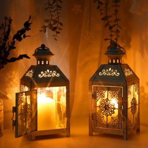 Lanterne à poser en métal