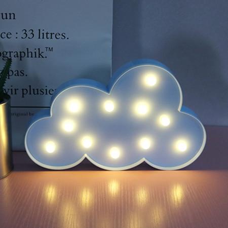 nuage-led.jpg - Lampe de chevet de bureau