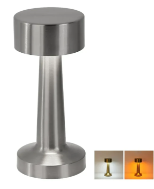 Petite Lampe de Chevet Grise