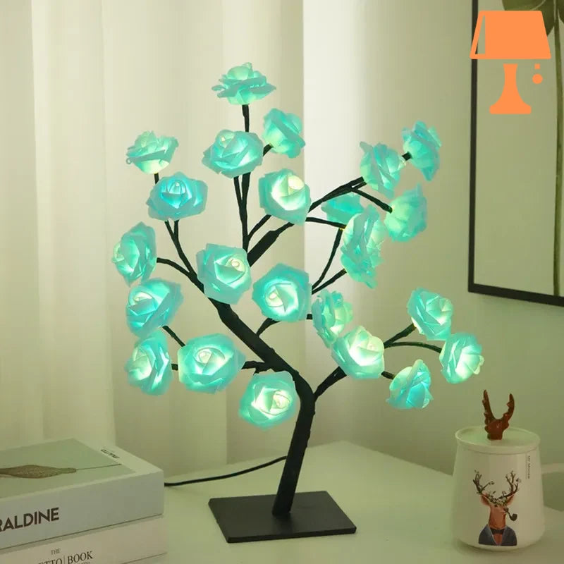 petite-lampe-de-chevet-romantique-bleu.jpg - Lampe de chevet de bureau