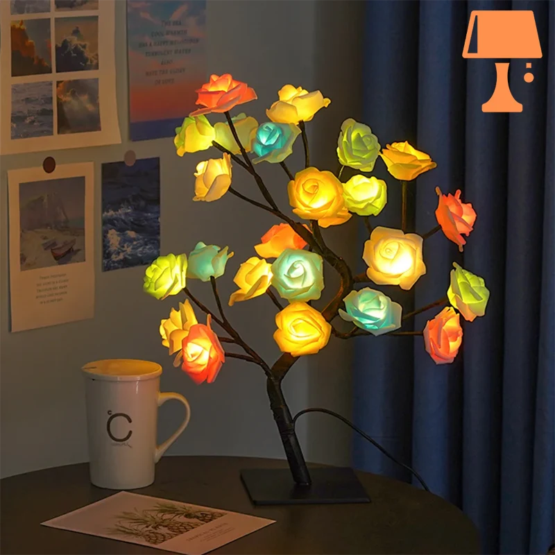 petite-lampe-de-chevet-romantique-multicolore.png - Lampe de chevet de bureau