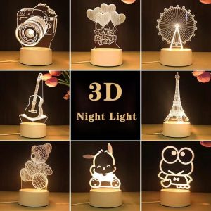 Veilleuse 3D chaleureuse