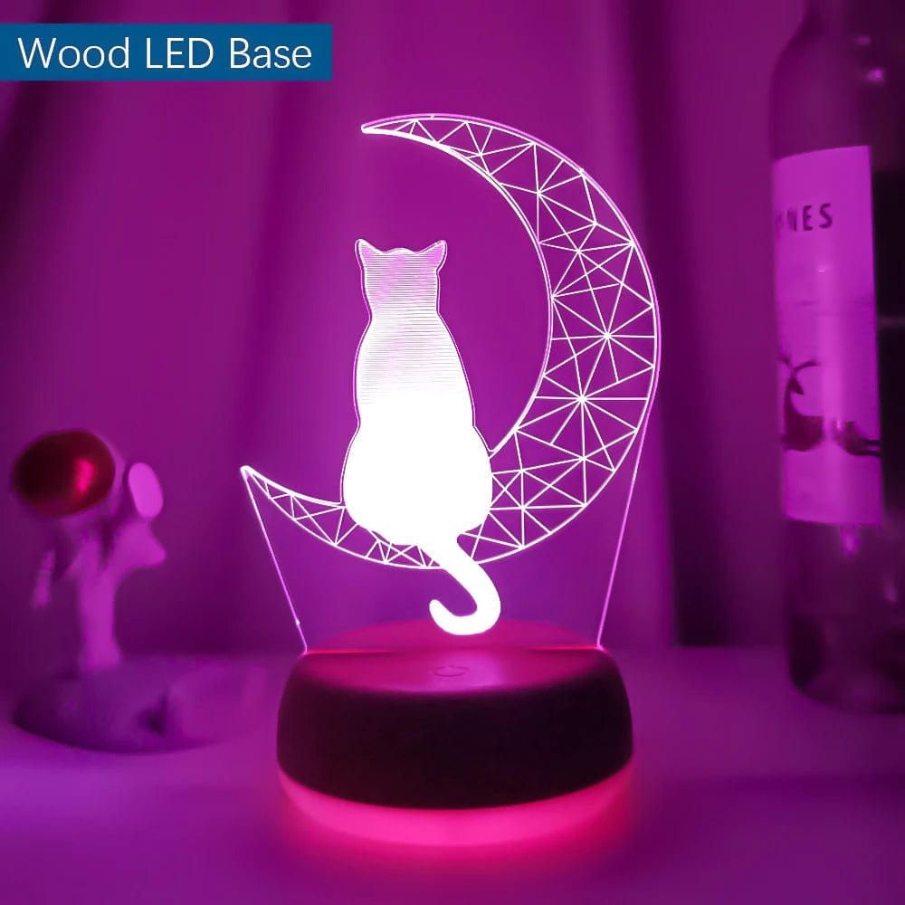 veilleuse-chat-sur-une-lune-7-couleurs-sans-telecommande-base-bois-55965721723213.jpg - Lampe de chevet de bureau