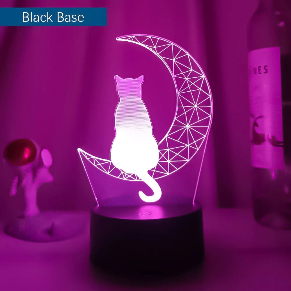 veilleuse-chat-sur-une-lune-7-couleurs-sans-telecommande-base-noire-55965722214733.jpg - Lampe de chevet de bureau
