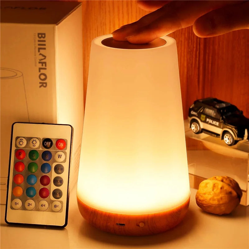 veilleuse-poser-moderne-tactile-telecommande-01.jpg - Lampe de chevet de bureau