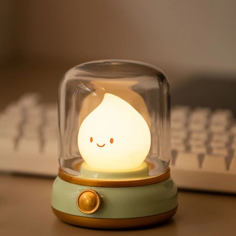 veilleuse-poser-tete-fantome-sous-cloche-transparente_6.jpg - Lampe de chevet de bureau